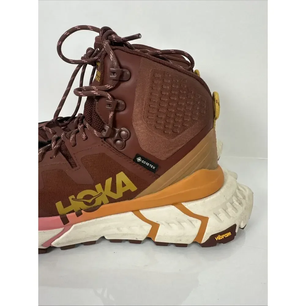 Hoka One One TENNINE Hike GTX Gore-Tex Cherry Mahogany Size 7B